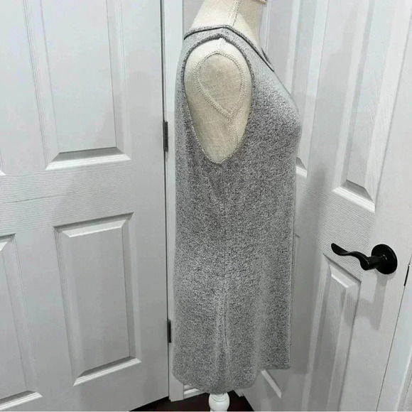 White House Black Market Sleeveless Sweater Dress w fragile beading at neckline - Picture 4 of 8